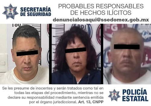Tras persecución, detienen en Ecatepec a coche-muro que participó en robo de vehículo